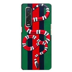 Чохли  GUCCI для OPPO Find X2:
				ОППО Файнд Ікс2 (AlphaPrint) (Gucci змія)