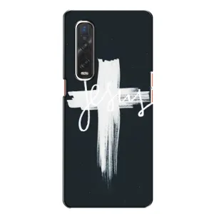Чехол для Oppo Find X2 (AlphaPrint) - (Христианские) (Иисус)