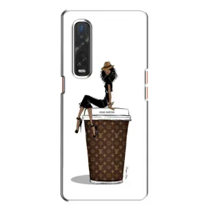 Чехлы Луи Витон для Oppo Find X2 (AlphaPrint - LOUIS VUITTON) (кофе LOUIS VUITTON)
