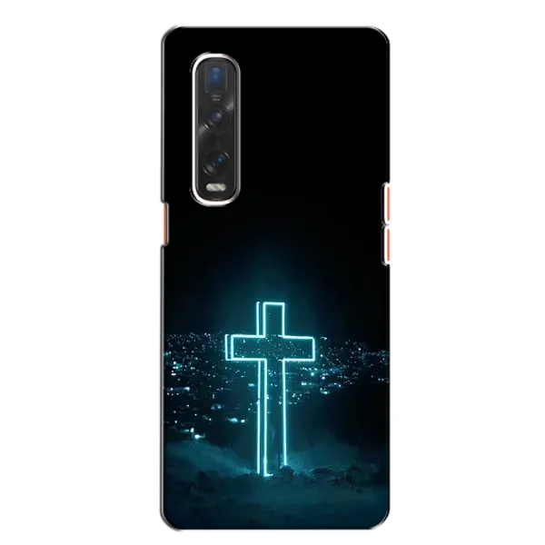 Чехол с принтом «Крест и город» для OPPO Find X2 Чехол с принтом «Крест и город» для OPPO Find X2