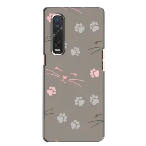 Чохол з принтом «Лапи і вуса» для OPPO Find X2