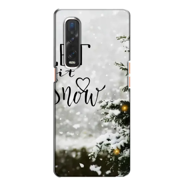 Чехол с принтом «Let it snow» для OPPO Find X2