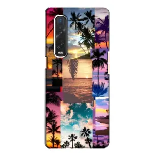 Силиконовый чехол с КАРТИНКАМИ лето для Oppo Find X2 (AlphaPrint) (Летний отпуск)