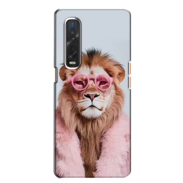 Чехол с принтом «Лев в очках» для OPPO Find X2