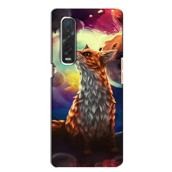 Чехол с принтом «Лисица в космосе» для OPPO Find X2