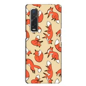 Чехлы с картинкой Лисички для Oppo Find X2 (VPrint) (Лисички)