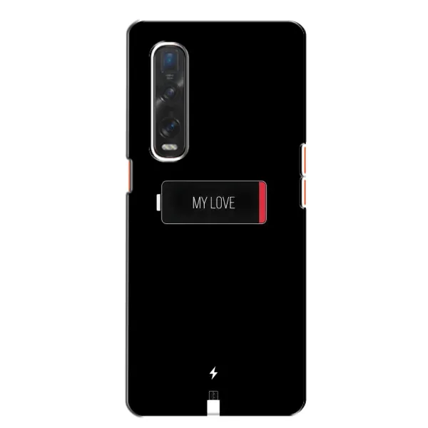 Чехол с принтом «Love battery» для OPPO Find X2 Чехол с принтом «Love battery» для OPPO Find X2