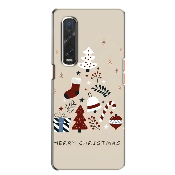 Чехол с принтом «Merry Christmas» для OPPO Find X2