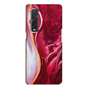 Чохол для OPPO Find X2:
				ОППО Файнд Ікс2 - з принтом (Дизайнерські) (AlphaPrint) (Мрамор червоний)