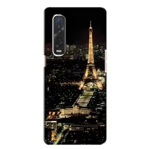 Чохол Ейфелева Вежа Oppo Find X2 - (AlphaPrint) (Нічний Париж)