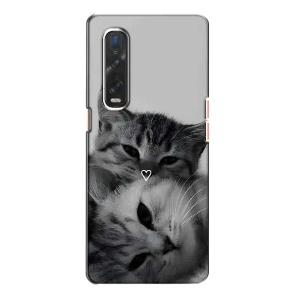 Чохол з принтом «Пара котів» для OPPO Find X2 Чохол з принтом «Пара котів» для OPPO Find X2