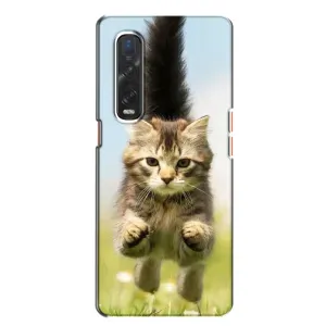 Чехлы с Котиками для Oppo Find X2 (VPrint) (Прыжок кота)