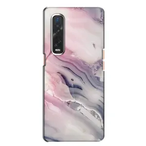 Мраморный чехол на Oppo Find X2 (VPrint) (Пурпурный Мрамор)