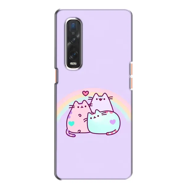 Чехол с принтом «Радужные котики» для OPPO Find X2