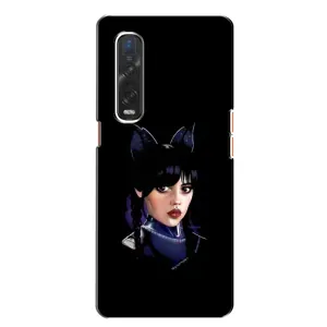 Чохли Венсдей на Oppo Find X2 Уенсдей (AlphaPrint) (серйозна Венздей)