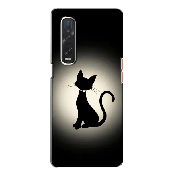 Чехол с принтом «Силуэт котика» для OPPO Find X2