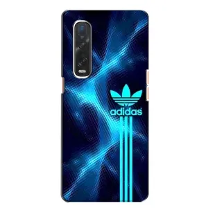 Чохли Адидас для Oppo Find X2 (AlphaPrint) (Синій Адідас)