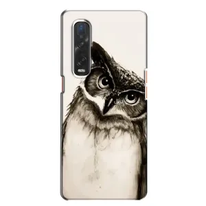 Чохол з пташками на Oppo Find X2 (VPrint) (Сова)