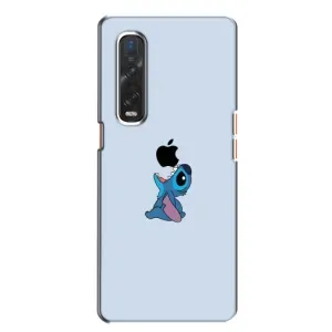Чохол з принтом Стіч на OPPO Find X2 (Stitch apple)