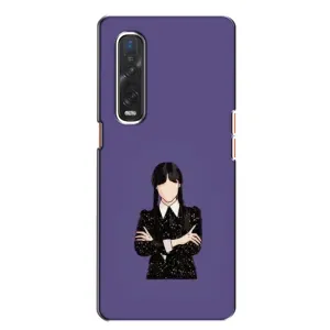 Чохли Венсдей на Oppo Find X2 Уенсдей (AlphaPrint) (Венздей у чорному)