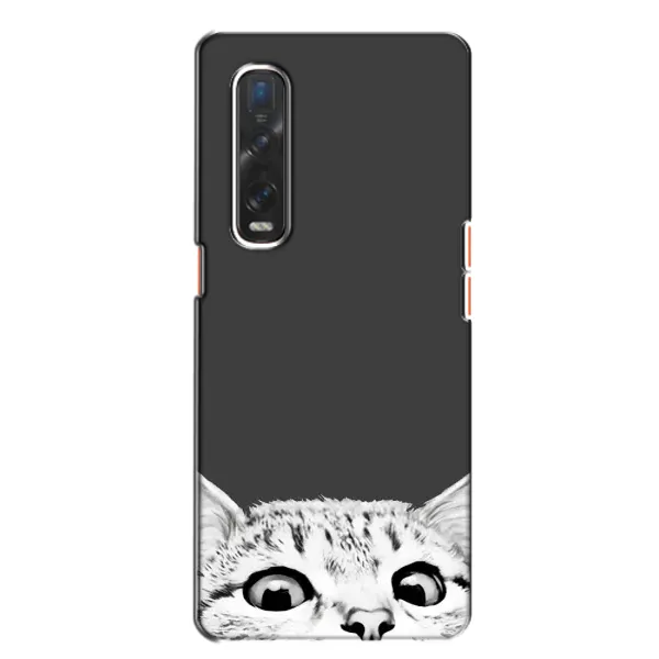 Чехол с принтом «Выглядывает кот» для OPPO Find X2