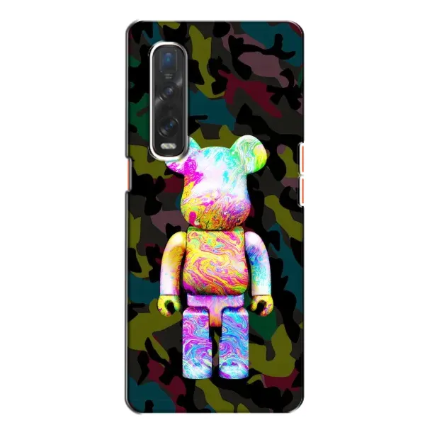 Чехол с принтом «Яркий Bearbrick» для OPPO Find X2