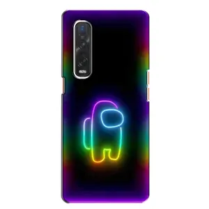 Чохли Амонг Ас для Oppo Find X2 (AlphaPrint) (Яскравий скін)