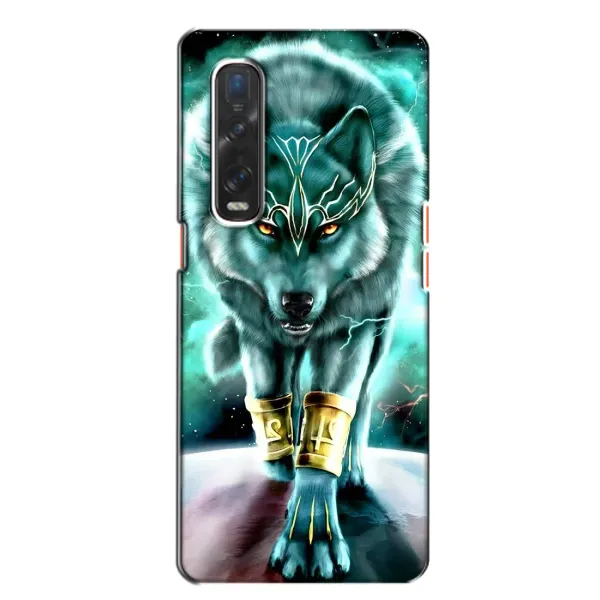 Чехол с принтом «Яркий волк» для OPPO Find X2