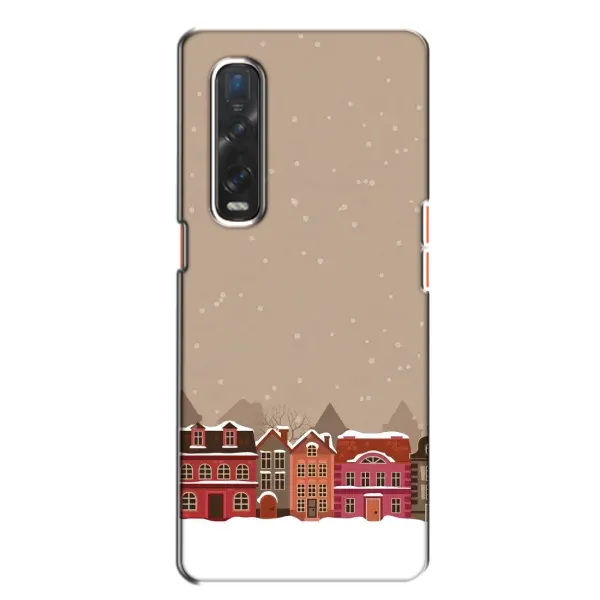 Чехол с принтом «Зимний город» для OPPO Find X2