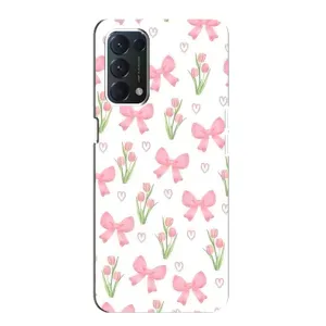 Чохол з бантиками на OPPO Знайти ХЗ Лайт (Банти і квіти)