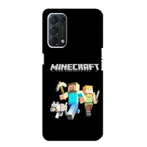 Чехол Майнкрафт на Oppo Find X3 Lite (AlphaPrint) Minecraft (герои Minecraft)
