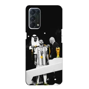 Чехлы для Oppo Find X3 Lite (Leo чемпион) (AlphaPrint) (Месси в накидке)