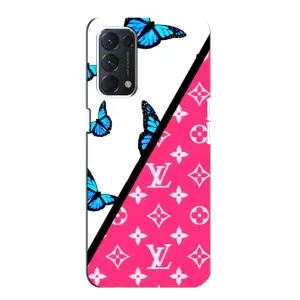 Брендновые Чехлы для Oppo Find X3 Lite - (PREMIUMPrint) (Мода LV)