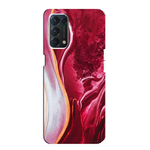 Чехол с принтом «Мрамор красный» для OPPO Find X3 Lite
