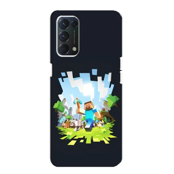 Чехол с принтом «персонажи Minecraft» для OPPO Find X3 Lite
