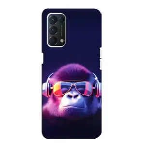 Чехол с Обезьянами Oppo Find X3 Lite - (AlphaPrint) (Стильная обезьяна)