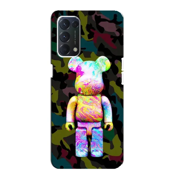Чехол с принтом «Яркий Bearbrick» для OPPO Find X3 Lite