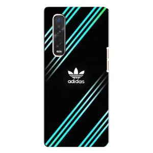 Чохли Адидас для Oppo Find X3 Pro (AlphaPrint) (Адідас з полосами)