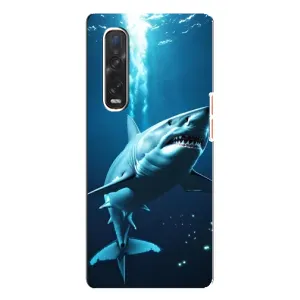 Чехол с картинкой «Хищники» для Oppo Find X3 Pro (Акула под водой)