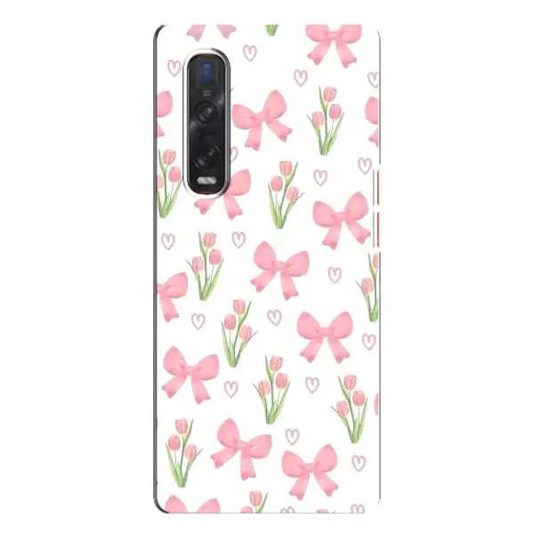 Чохол з принтом «Банти і квіти» для OPPO Find X3 Pro Чохол з принтом «Банти і квіти» для OPPO Find X3 Pro