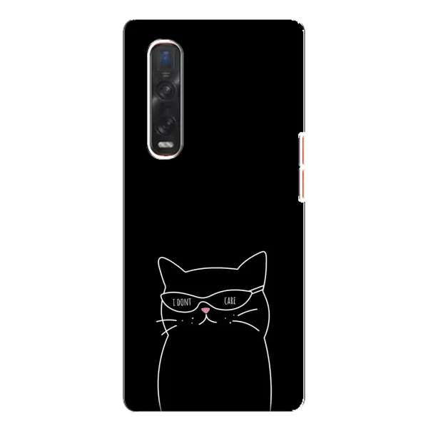 Чехол с принтом «Равнодушный кот» для OPPO Find X3 Pro Чехол с принтом «Равнодушный кот» для OPPO Find X3 Pro