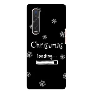 Рождественские, Праздничные Чехлы для Оппо Финд х3 Про (Christmas loading)