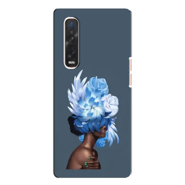 Чехол с принтом «Цветы на голове» для OPPO Find X3 Pro