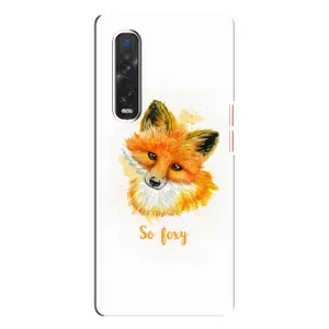 Чохли з картинкою Лисичка для Oppo Find X3 Pro (VPrint) (Дівчинка Лиса)