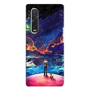 Космічні Чохли для ОППО Файнд Х3 Про (VPrint) (Вид Галактики)
