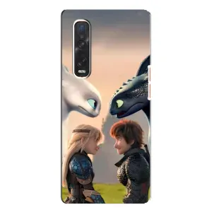 Чехол как приручить дракона на Oppo Find X3 Pro (Иккинг и Астрид)