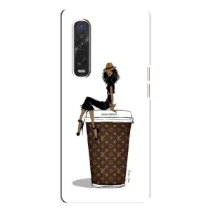 Чехлы Луи Витон для Oppo Find X3 Pro (AlphaPrint - LOUIS VUITTON) (кофе LOUIS VUITTON)