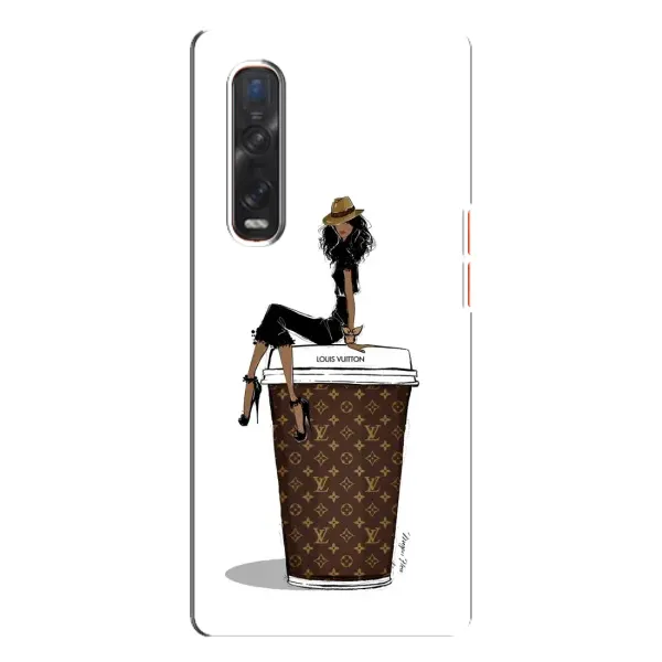 Чехол с принтом «кофе LOUIS VUITTON» для OPPO Find X3 Pro