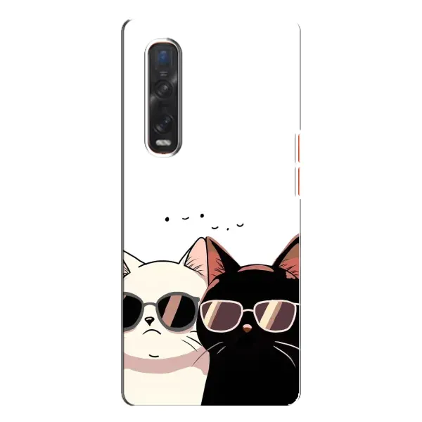 Чехол с принтом «Коты в очках» для OPPO Find X3 Pro Чехол с принтом «Коты в очках» для OPPO Find X3 Pro