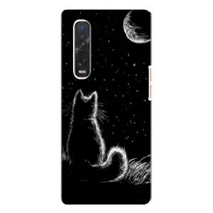 Чехол с принтом для Oppo Find X3 Pro (AlphaPrint) Модные коты